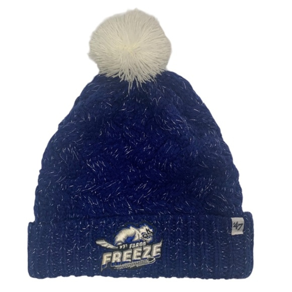 Fargo Freeze Hockey Pom Pom stocking hat beanie team apparel